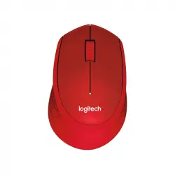 Logitech M330 Silent Plus Ratón Inalámbrico Rojo 1000DPI