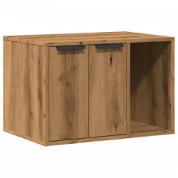 Mueble Arenero Para Gatos Madera Ingeniería Artisian 60x40x40cm Vidaxl