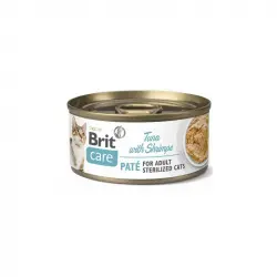 Brit care cat sterilized pate atun con gambas latas para gato, Unidades 24 x 70 Gr