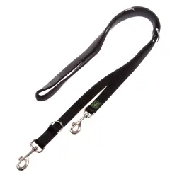 Correa ajustable HUNTER negra para perros - 200 x 2,5 cm (L x An)