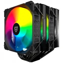 Nfortec Sculptor X2 Ventilador CPU 2x120mm ARGB TDP hasta 240W Negro