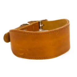 TK-Pet Namur Collar de Cuero Cognac para galgos