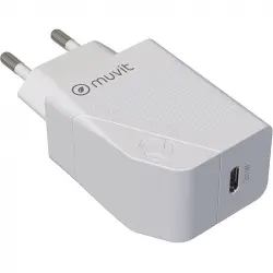 Muvit for Change Cargador Tipo-C PD 30W Blanco