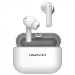 Daewoo In-Ear DW2005 Auricualares Inalámbricos con Cancelación de Ruido y Estuche de Carga Blancos