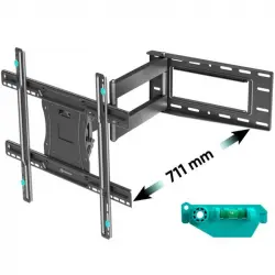 Onkron Soporte Tv De Pared De 40"-75", Extensible A 71 Cm, Carga Máx 68 Kg, Negro M7l-b