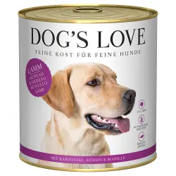 Dog´s Love Adult 6 x 800 g - Cordero