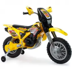Injula Moto Eléctrica Motocross Thundermax VX 12V Amarilla/Negra