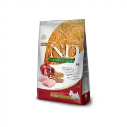 Farmina ND Dog Ancestral Grain Senior Mini Pollo pienso para perros, Peso 2.5Kg