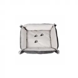 Pawise Cama Rectangular Delux Marrón/Café para gatos, Tamaño 64,5 x 56,5 x 7,5 cm