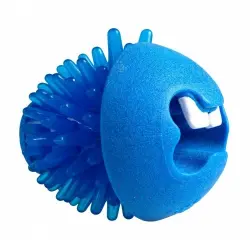 Rogz fred pelota portagolosinas azul para perros