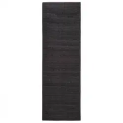 Alfombra De Sisal Para Rascador Negro 80x250 Cm Vidaxl