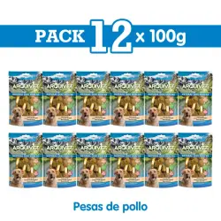 Pesas de pollo 100 g Snack para perros, Unidades 12 unidades