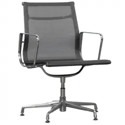 Silla Confidente Giratoria Malla Gris Xd