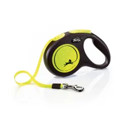 Correa Flexi para perros New Classic Neon Reflect Cinta M