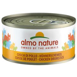 Almo Nature con carne 6 x 70 g - Muslos de pollo