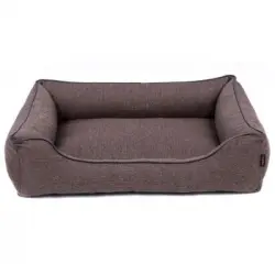 Sofa Mallorca Comfort Cama Para Perro En Marrón Con Negro 100x75 Cm