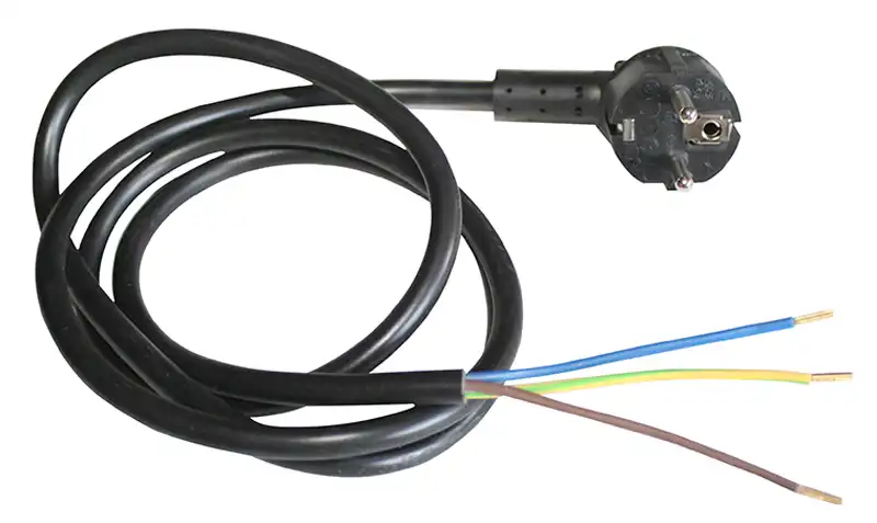 Cable de alimentación con enchufe para placas de cocina