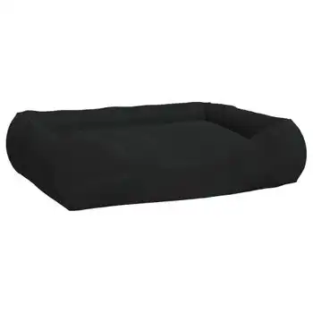 Cojín Para Perros Con Almohadas Tela Oxford Negro 75x58x18 Cm Vidaxl