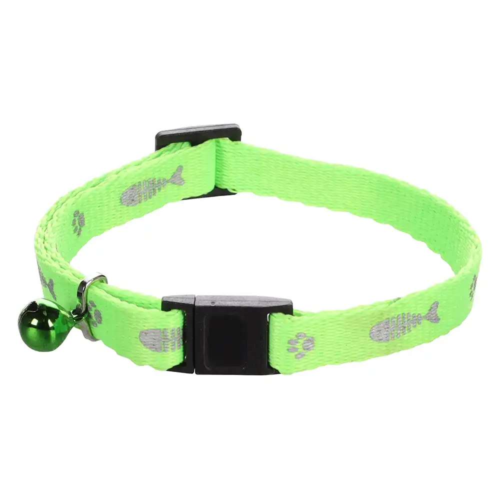 Collar Ziggi Flamingo para gatos -  verde neón