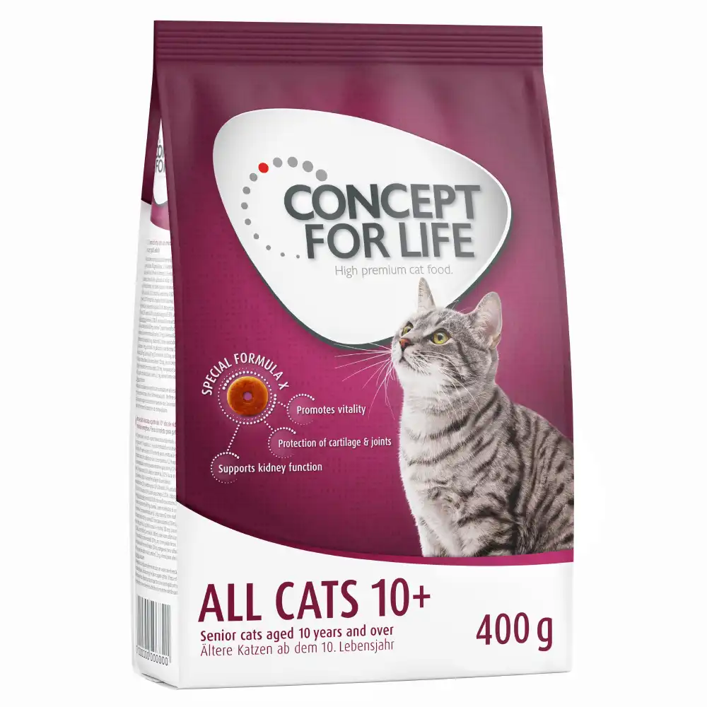 Concept for Life All Cats 10+ - RECETA MEJORADA - 400 g