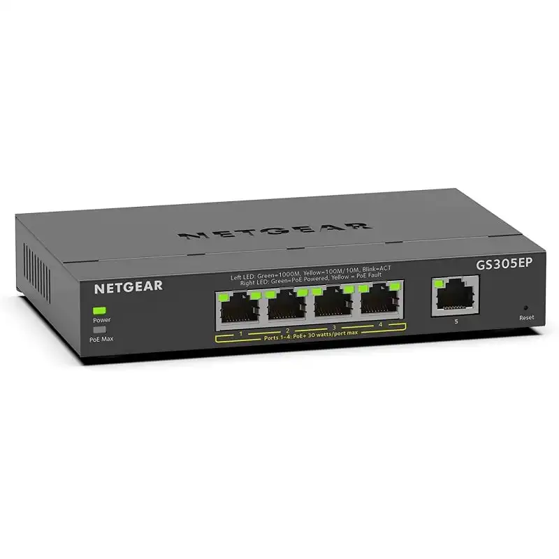 Netgear GS305EP-100PES Switch 5 Puertos Gigabit