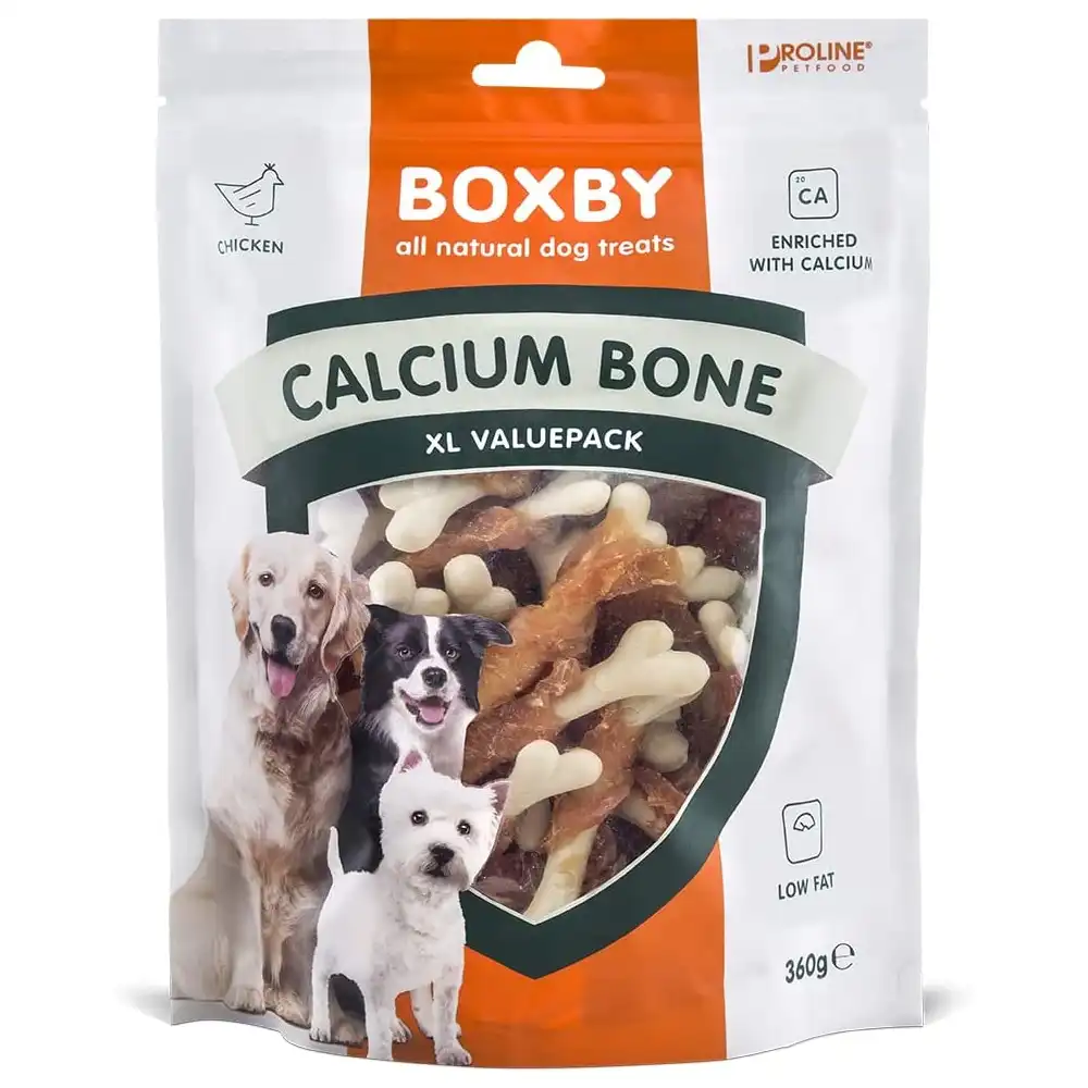 Boxby snacks en forma de hueso con calcio - 360 g