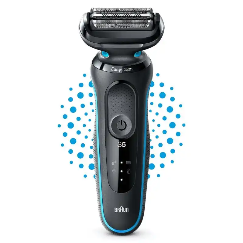 Braun 51-M1000s Series 5 Afeitadora Inalámbrica de Láminas Negra/Azul