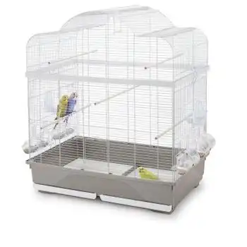 Trixder Jaula Pájaros Ginevra Blanco/Gris