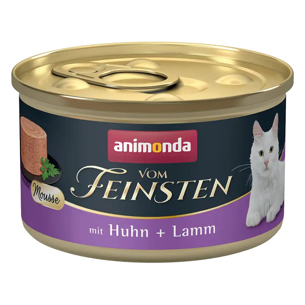 Animonda Vom Feinsten Adulto comida húmeda para gatos 12 x 85 g - Pollo + Cordero