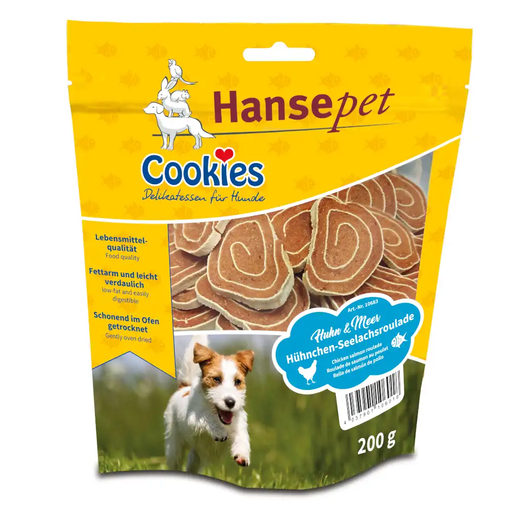 Cookie´s Delikatess snacks de pescado para perros y gatos - Espirales de abadejo y pollo - 200 g