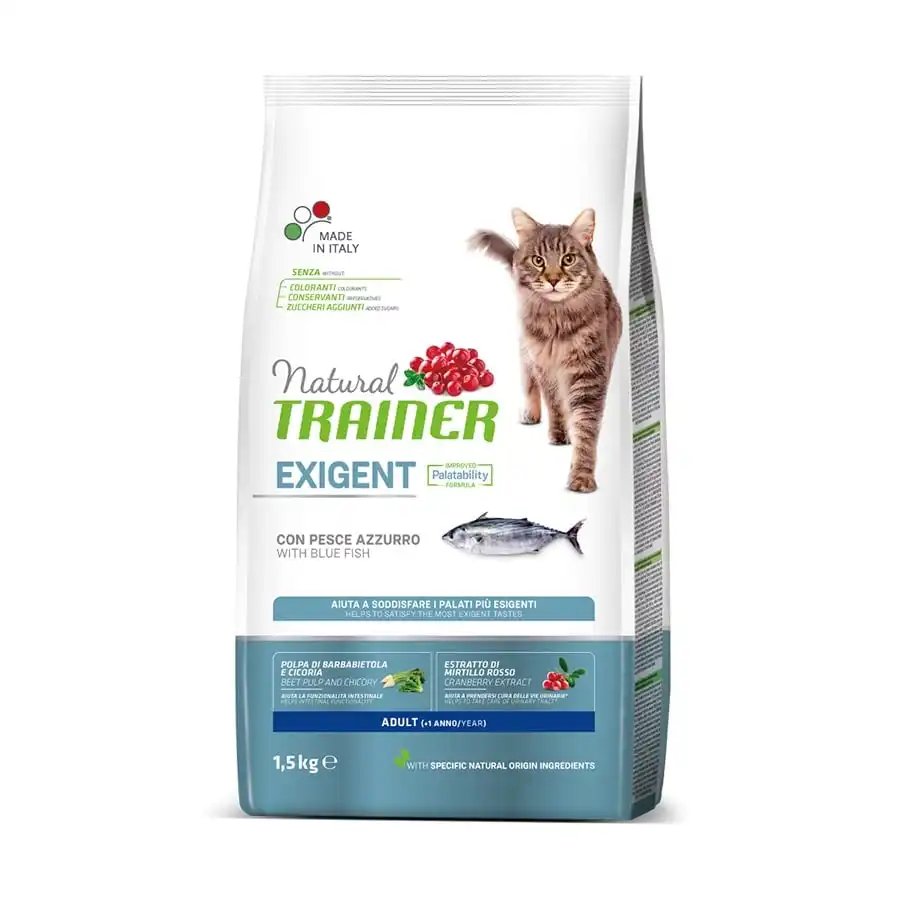 Natural Trainer Adult Exigent Pescado pienso para gatos