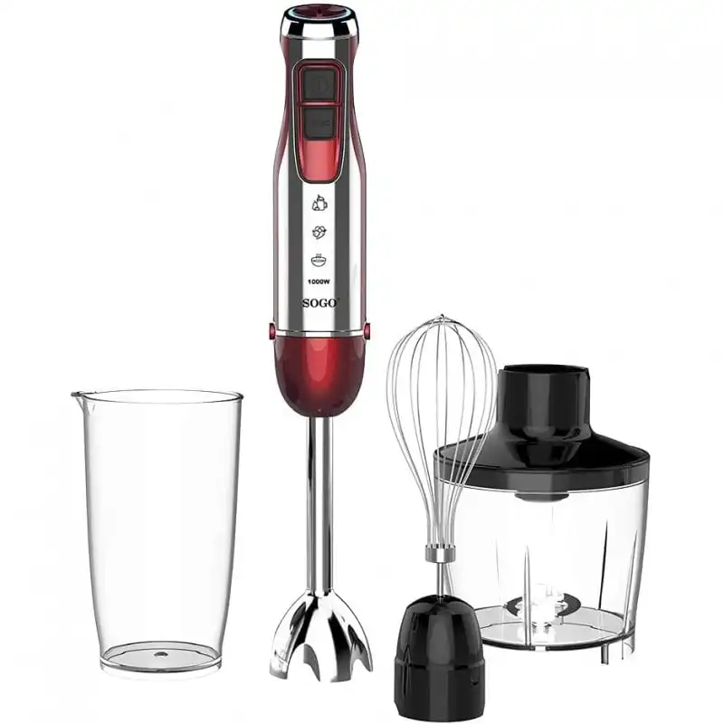 Sogo Batidora de Mano 1000W Roja