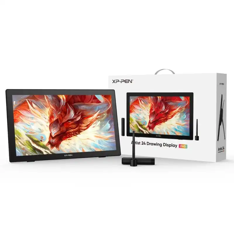 XP-Pen Artist 24 FHD Pantalla Gráfica Negra