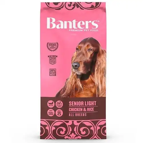 Banters Senior Light Pollo y Arroz pienso para perros