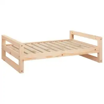 Cama Para Perros Madera Maciza De Pino 95,5x65,5x28 Cm Vidaxl