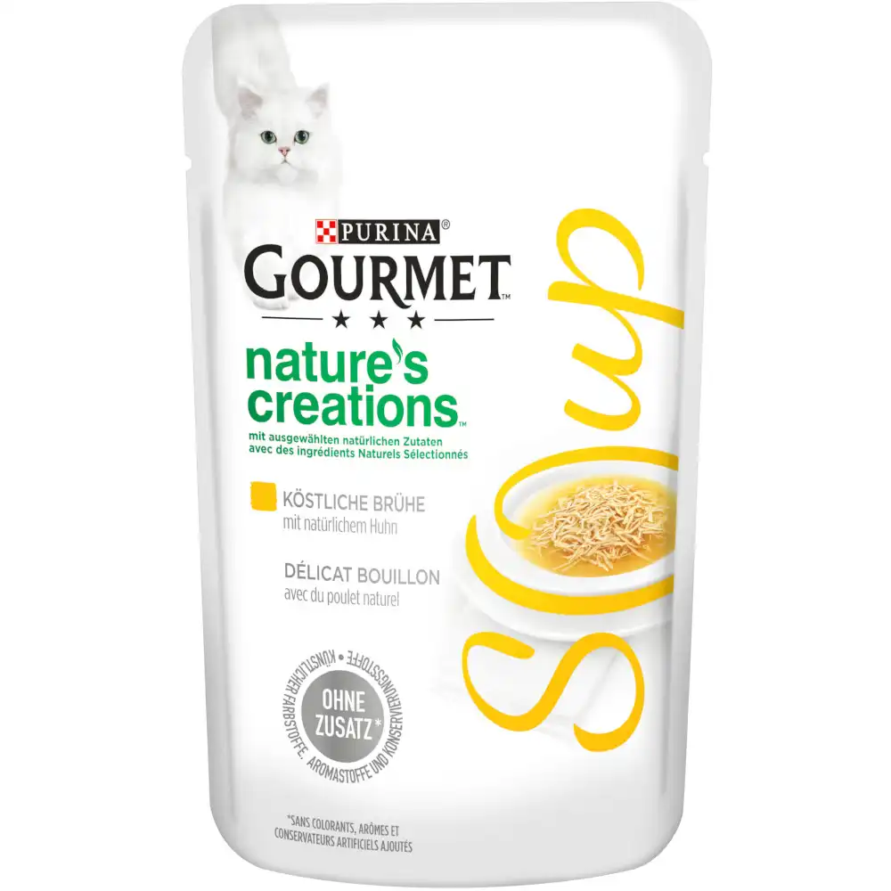 Gourmet Soup Nature's Creation en sobres 32 x 40 g - Megapack - Pollo