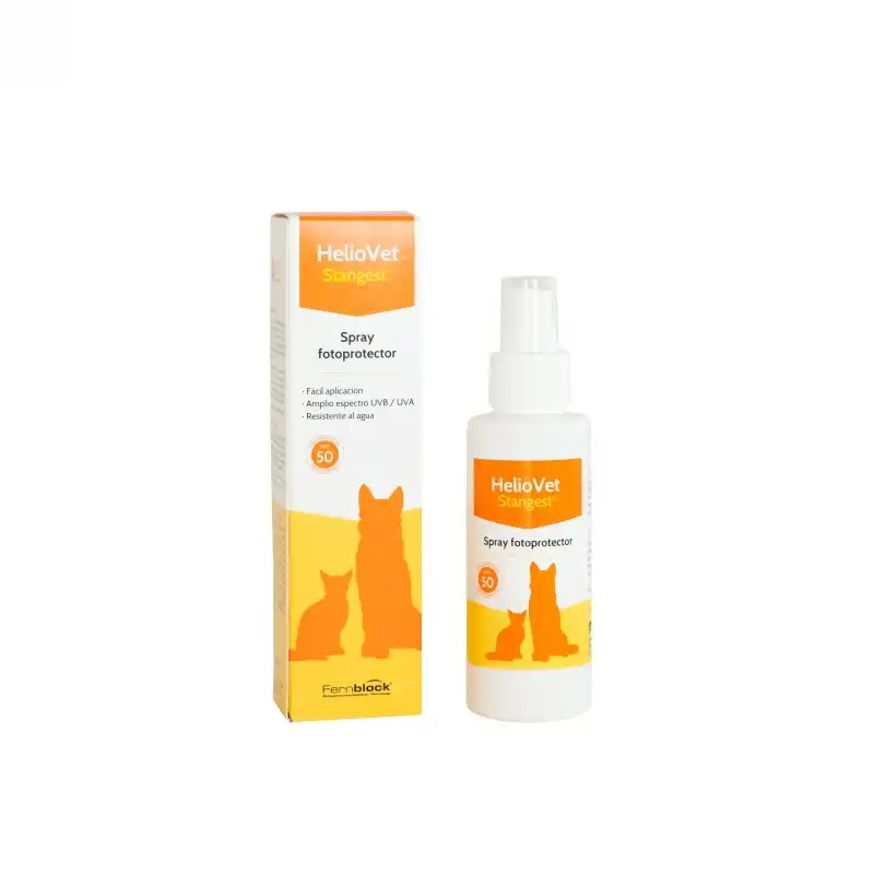 80ml Stangest Heliovet Spray Solar SPF 50 para perros y gatos