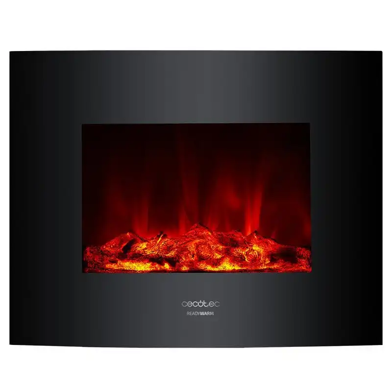 Cecotec Ready Warm 2600 Curved Flames Chimenea Eléctrica Decorativa de 26" 2000W