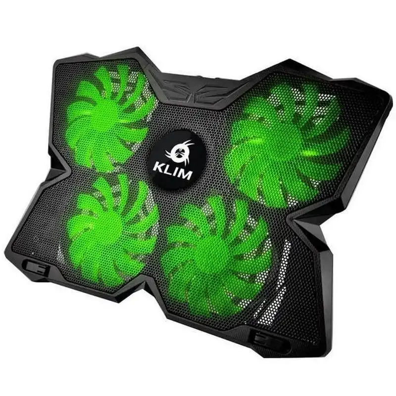 Klim Wind Base Refrigeradora para Portátil hasta 16" Negra/Verde