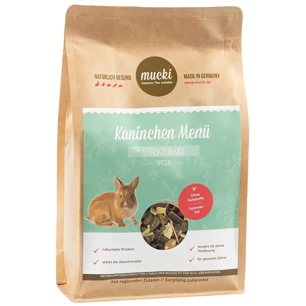 Mucki Menú Estructura Mixta para conejos - 1,5 kg