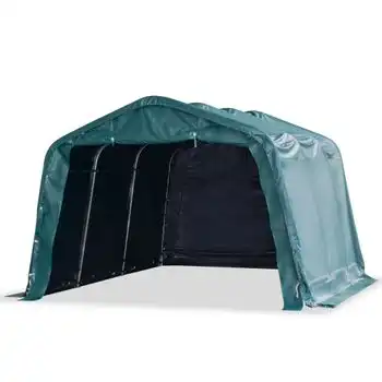 Carpa Ganado Desmontable Pvc Verde Oscuro 550 G/m² 3,3x4,8 M Vidaxl