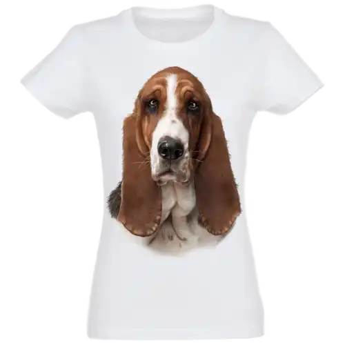 Camiseta Basset Mujer color Blanco