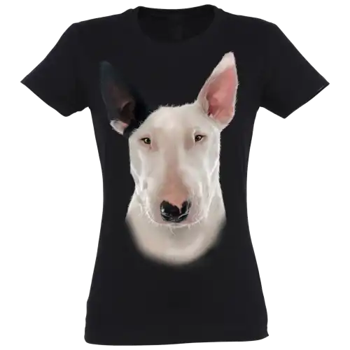 Camiseta Mujer Bull Terrier color Negro