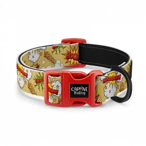 Collar regulable CaponeTheDog para perros estampado Comic