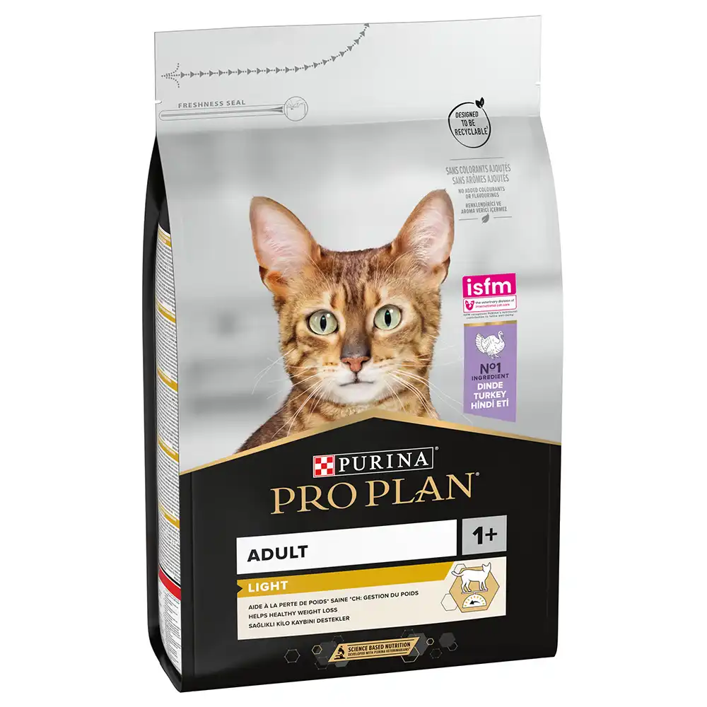 Purina Pro Plan Light Adult rico en pavo para gatos - 3 kg