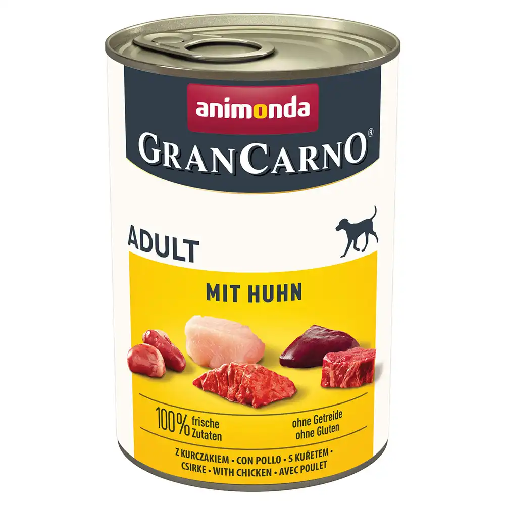 Animonda GranCarno Original Adult 12 x 400 g - Pack Ahorro - Pollo