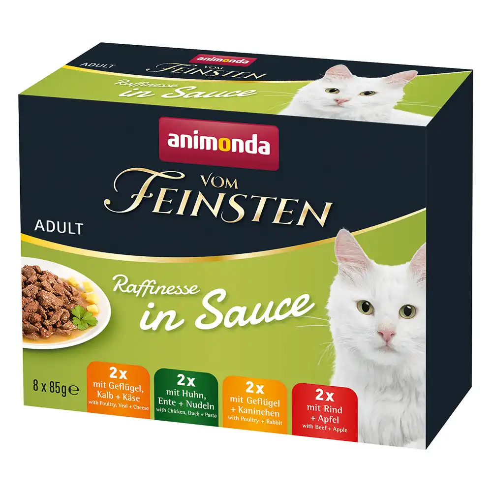 animonda vom Feinsten Adult Raffinesse en salsa Adult - Pack mixto - 8 x 85 g