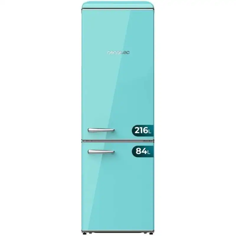Cecotec Bolero CoolMarket Combi Origin 300 Green Frigorífico Combi Retro 300L E Verde
