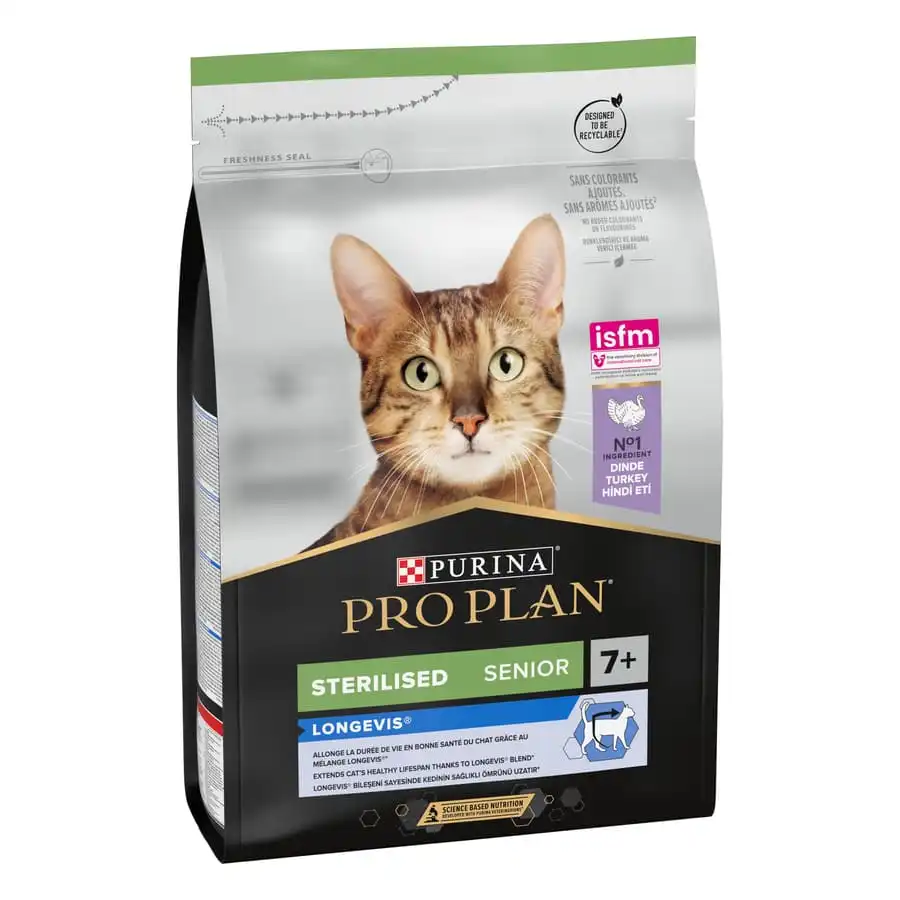 Pro Plan Senior Sterilized Pavo Pienso para gatos