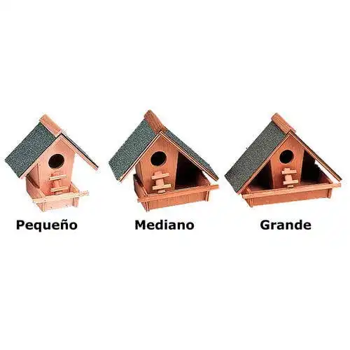 Nido casita para pájaros (3 medidas) M